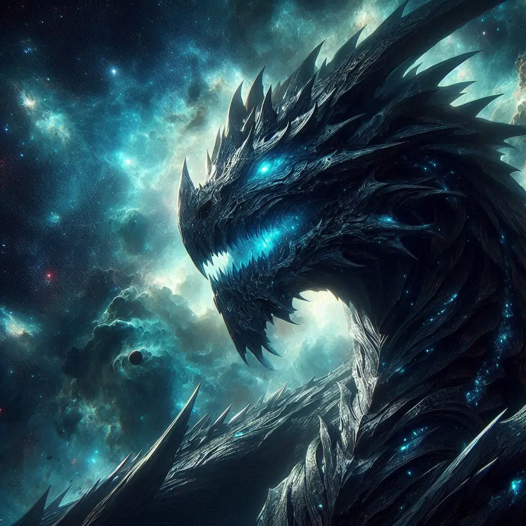 ai-art-obsidian-dragon-in-space-cosmic-eye